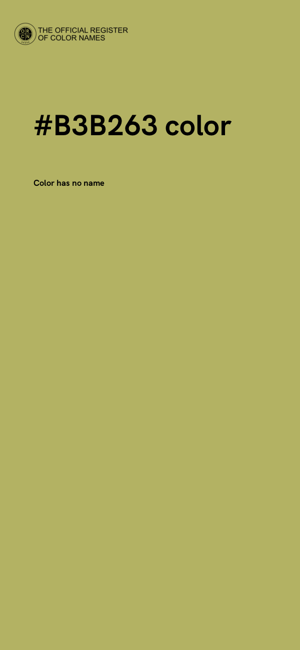 #B3B263 color image