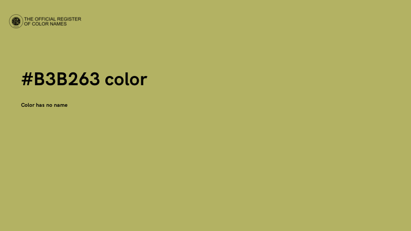 #B3B263 color image