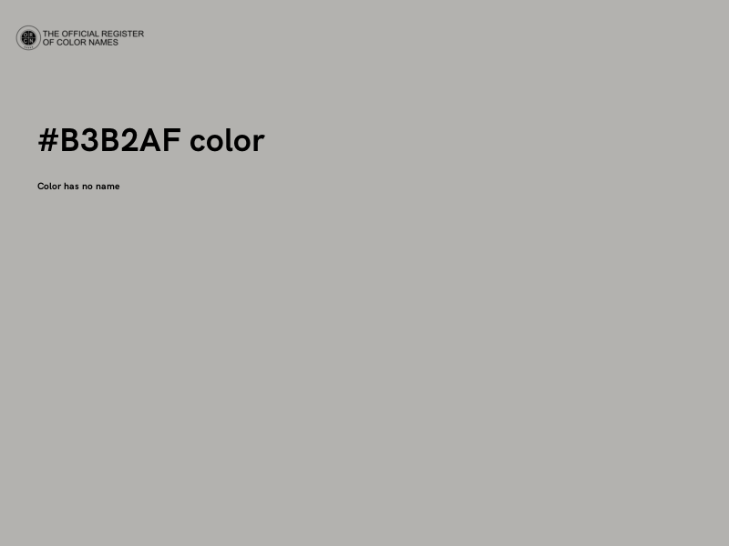 #B3B2AF color image