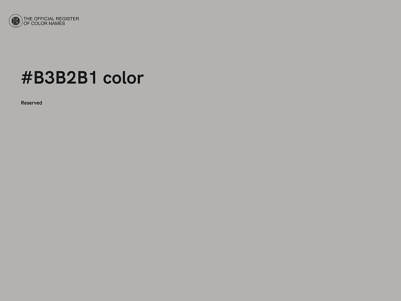 #B3B2B1 color image