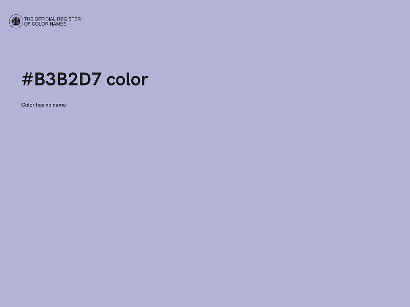 #B3B2D7 color image