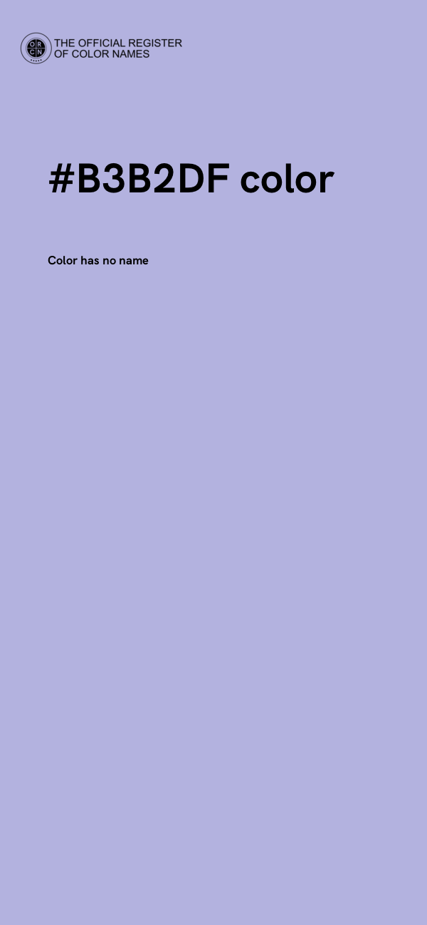 #B3B2DF color image