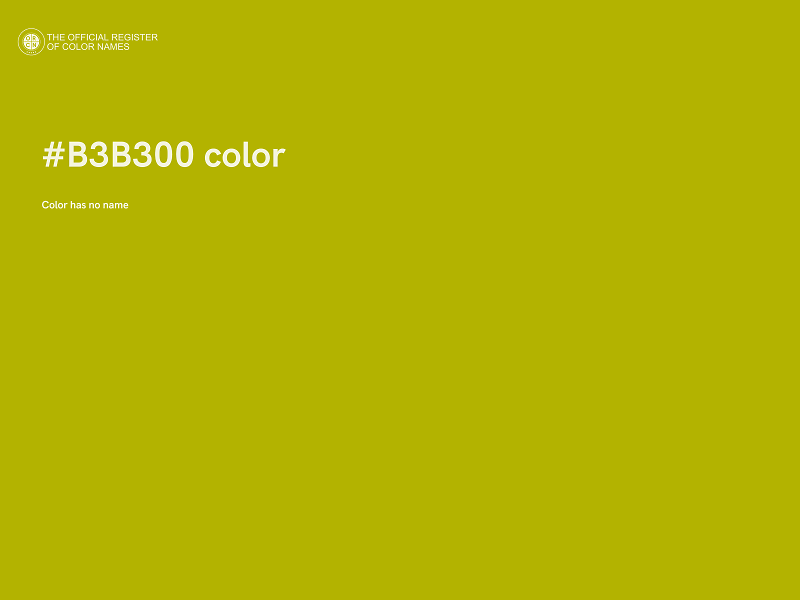 #B3B300 color image