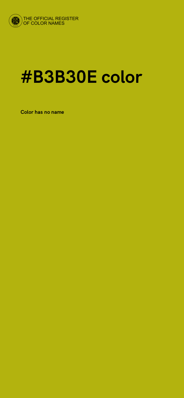 #B3B30E color image