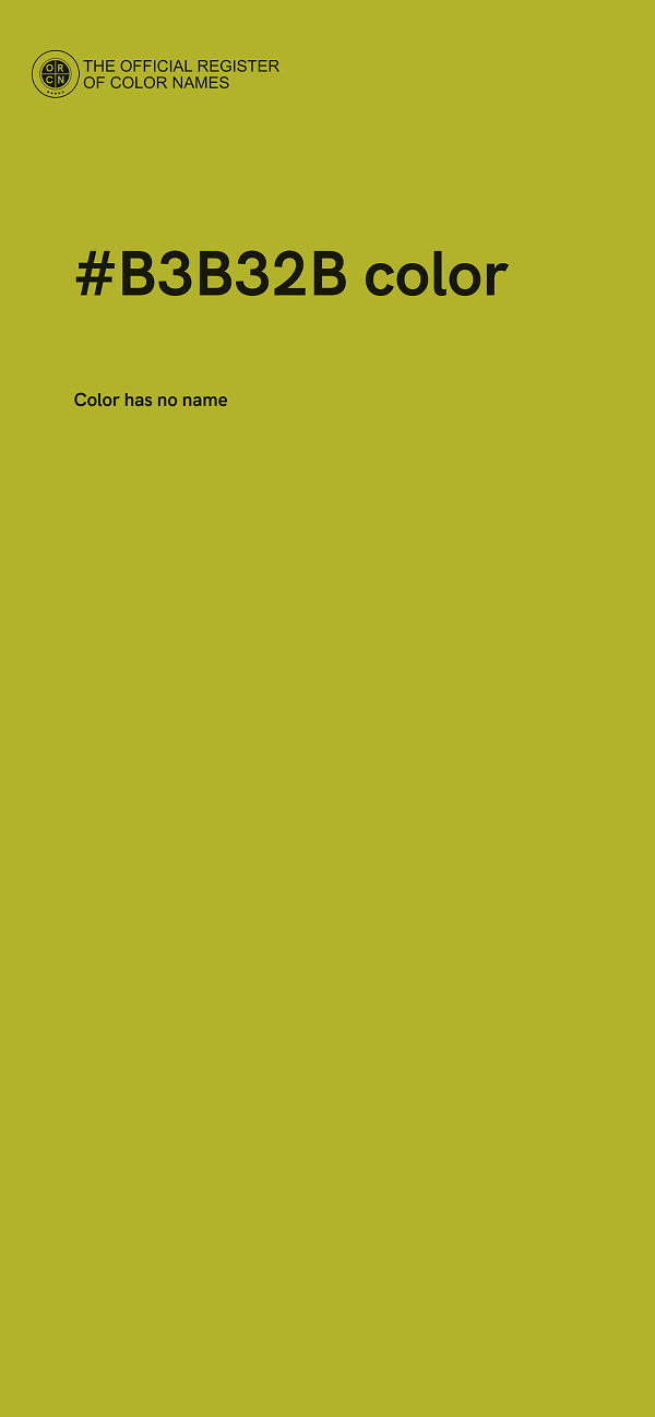 #B3B32B color image