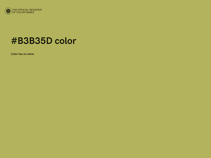 #B3B35D color image