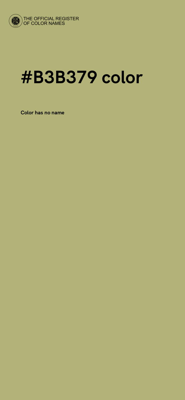 #B3B379 color image