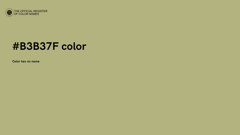 #B3B37F color image