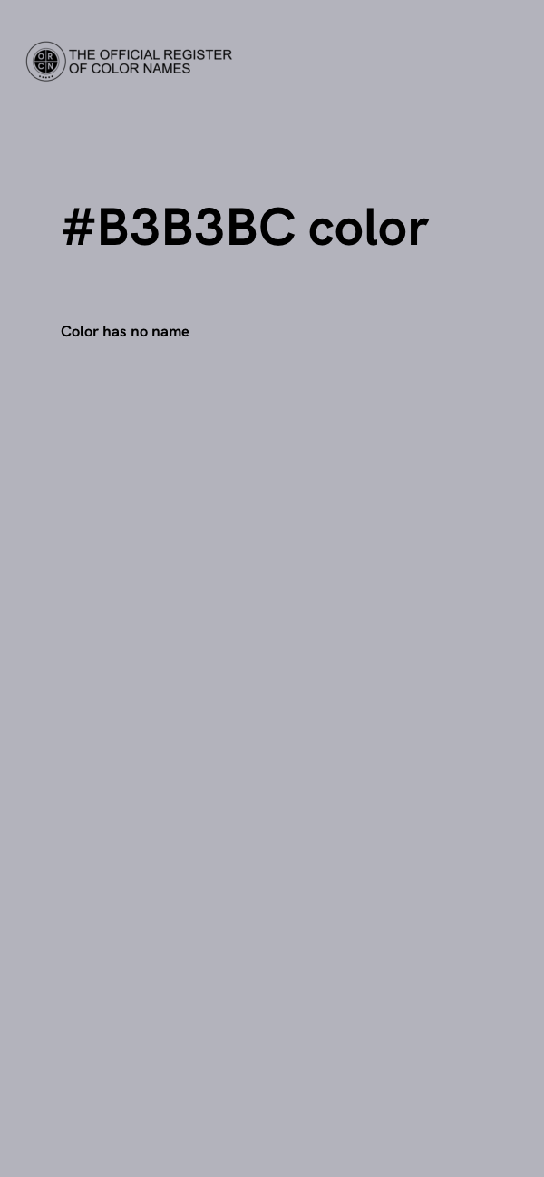 #B3B3BC color image