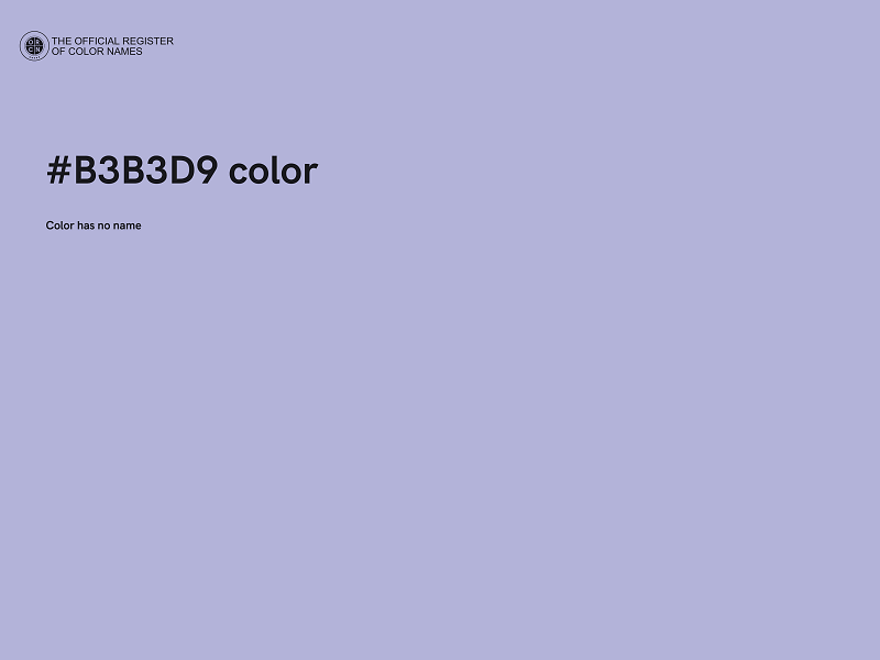 #B3B3D9 color image