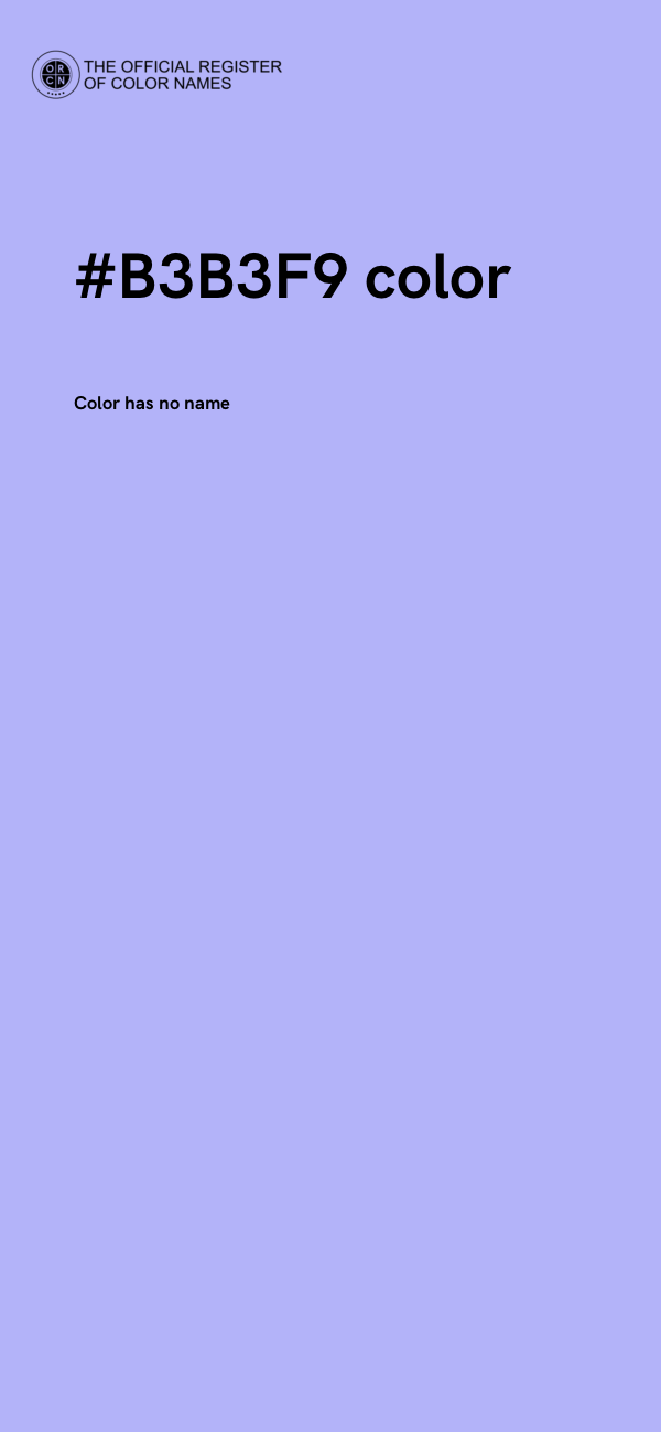#B3B3F9 color image