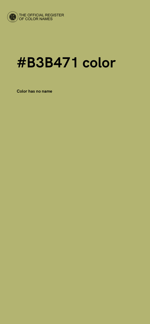 #B3B471 color image