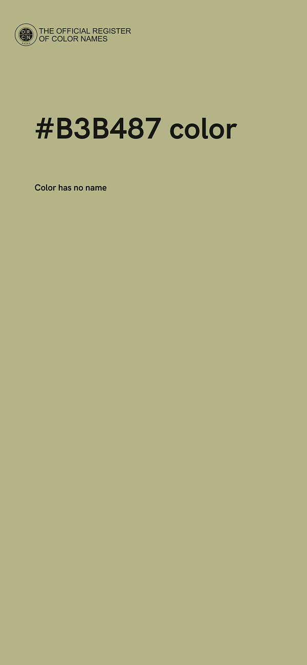 #B3B487 color image