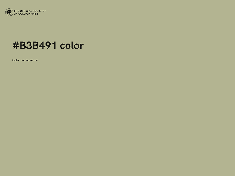 #B3B491 color image