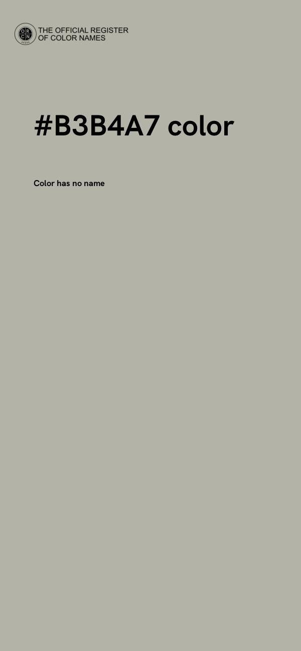 #B3B4A7 color image