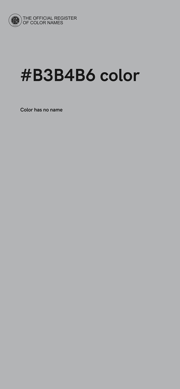 #B3B4B6 color image