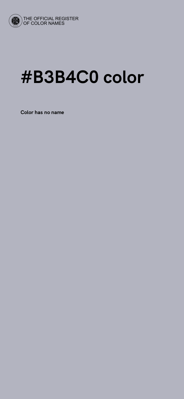 #B3B4C0 color image