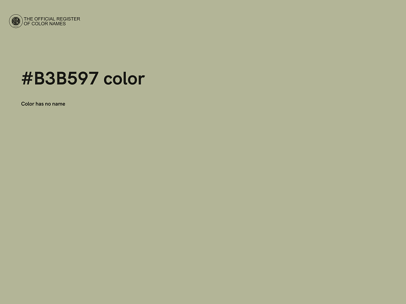 #B3B597 color image