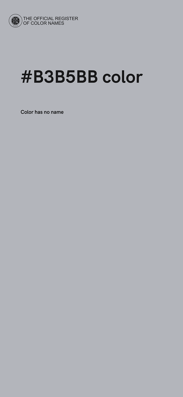#B3B5BB color image