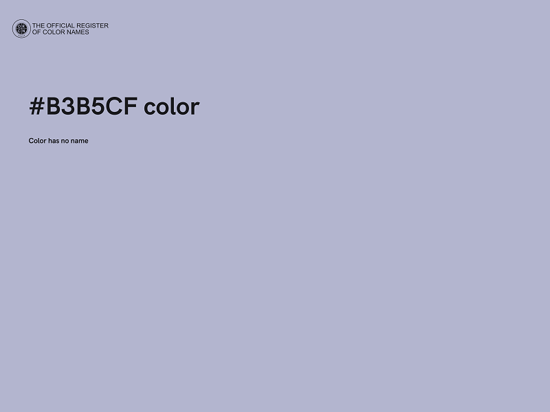 #B3B5CF color image