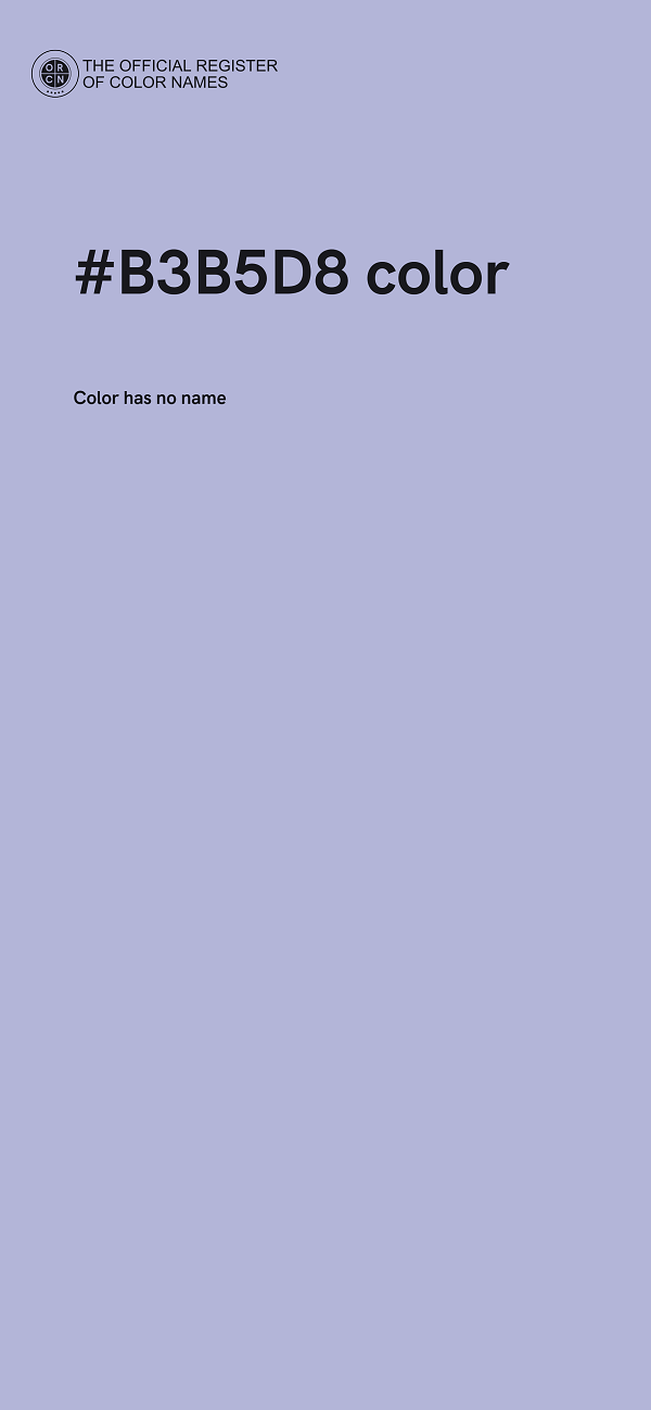 #B3B5D8 color image