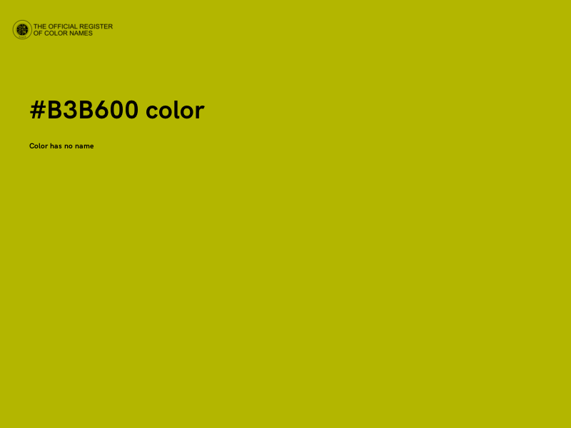 #B3B600 color image