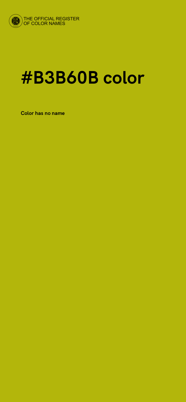 #B3B60B color image
