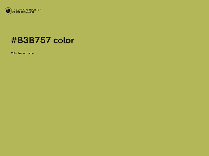 #B3B757 color image