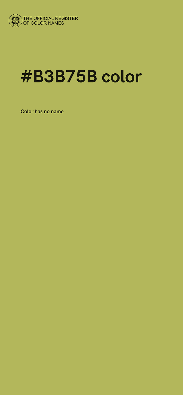 #B3B75B color image