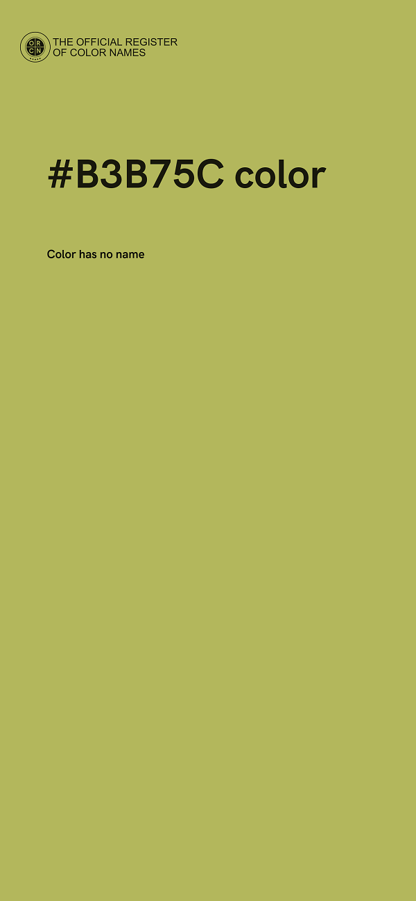 #B3B75C color image
