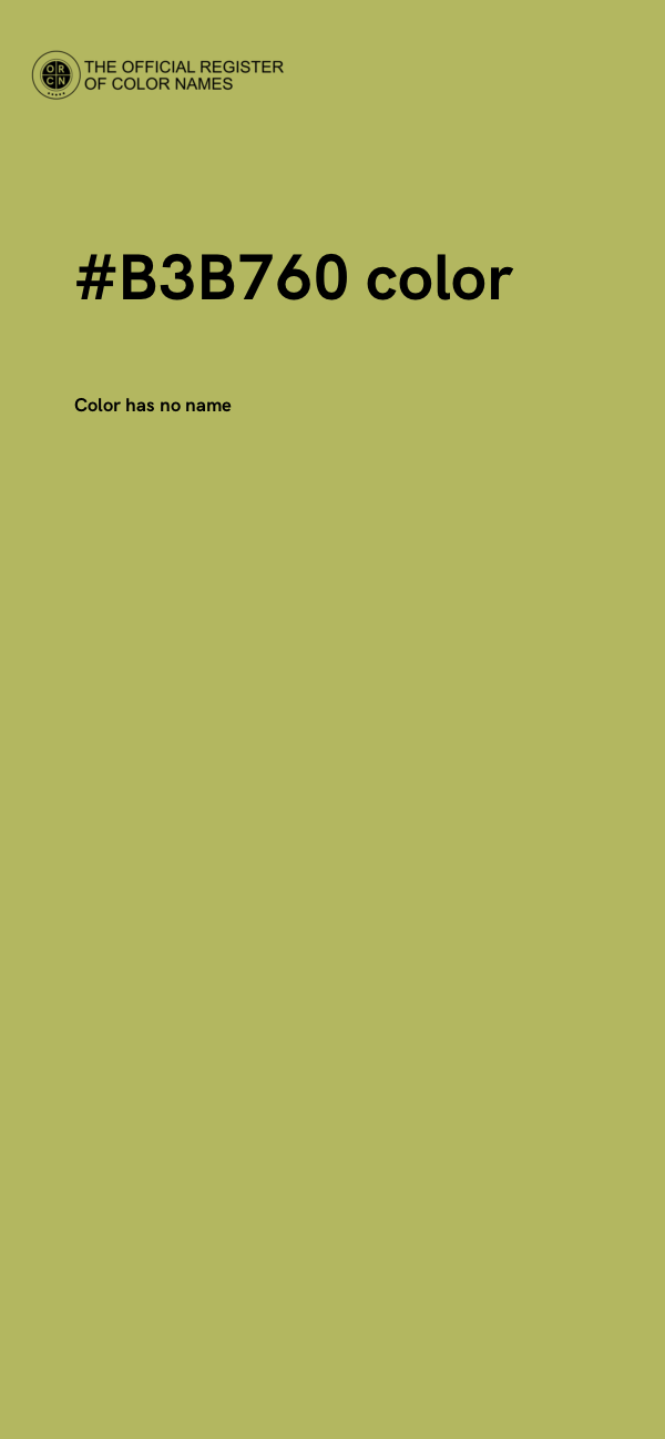 #B3B760 color image