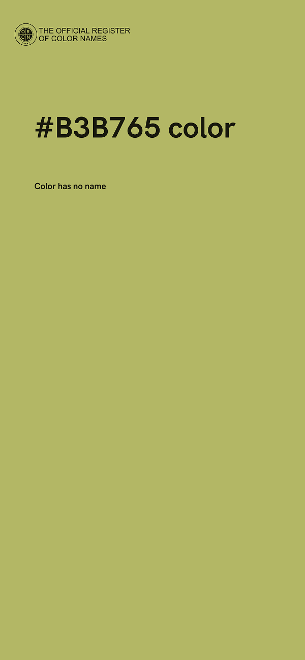 #B3B765 color image