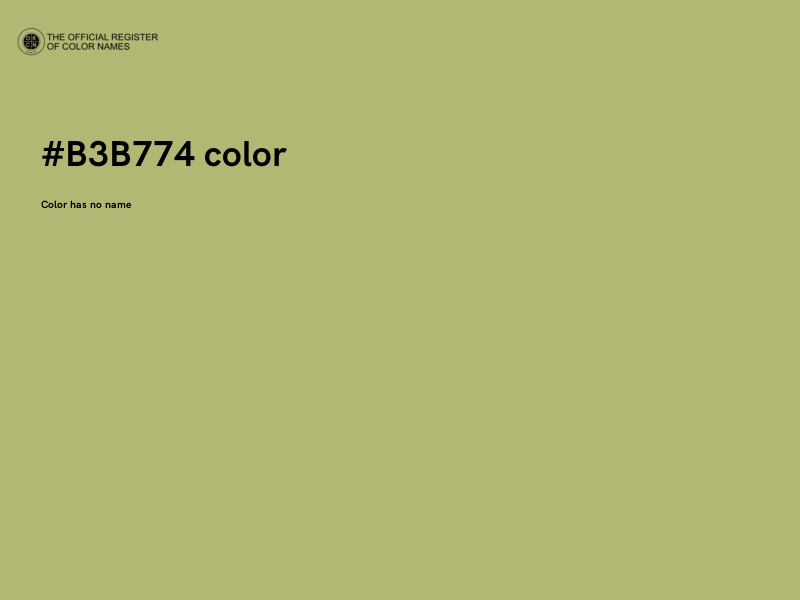 #B3B774 color image