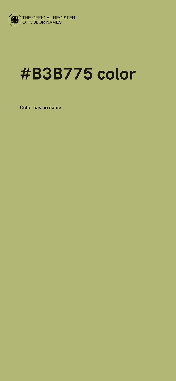 #B3B775 color image