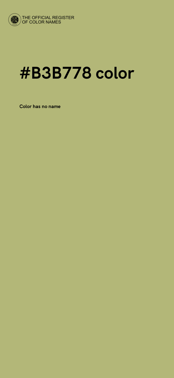#B3B778 color image