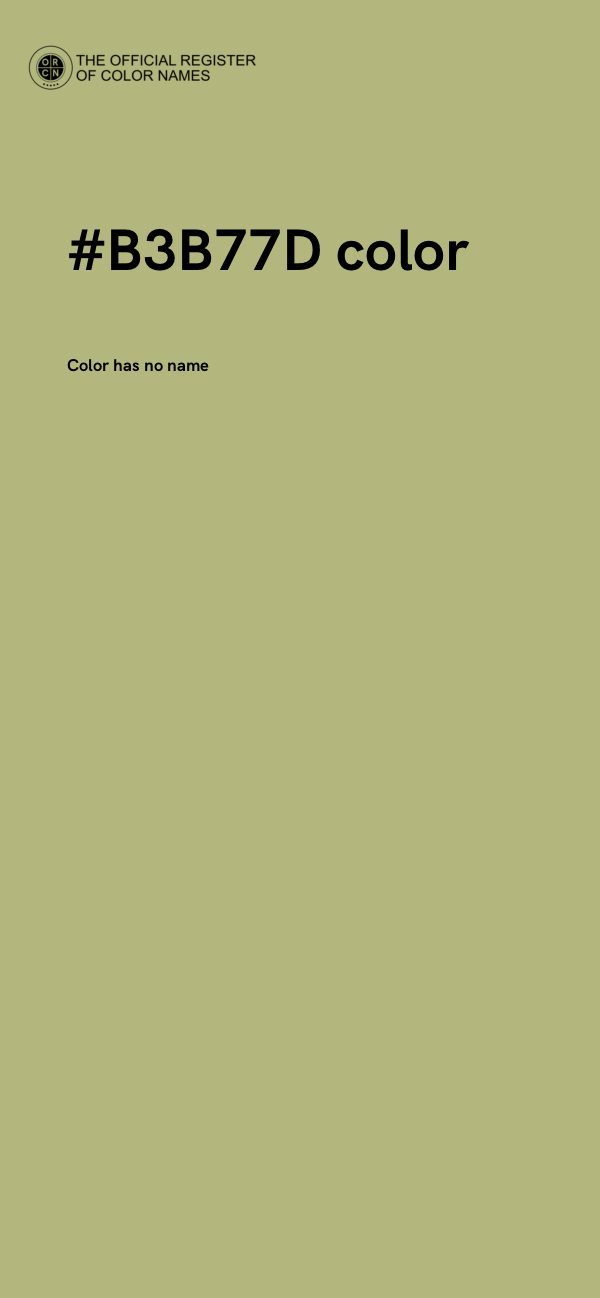 #B3B77D color image