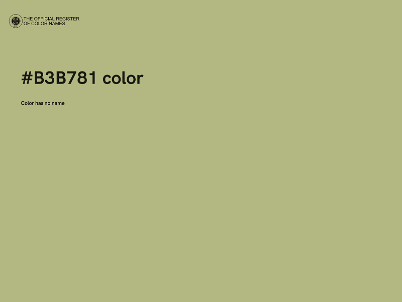 #B3B781 color image