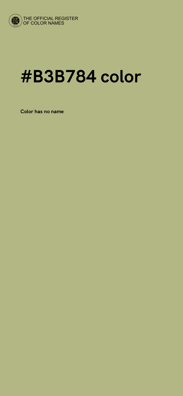 #B3B784 color image