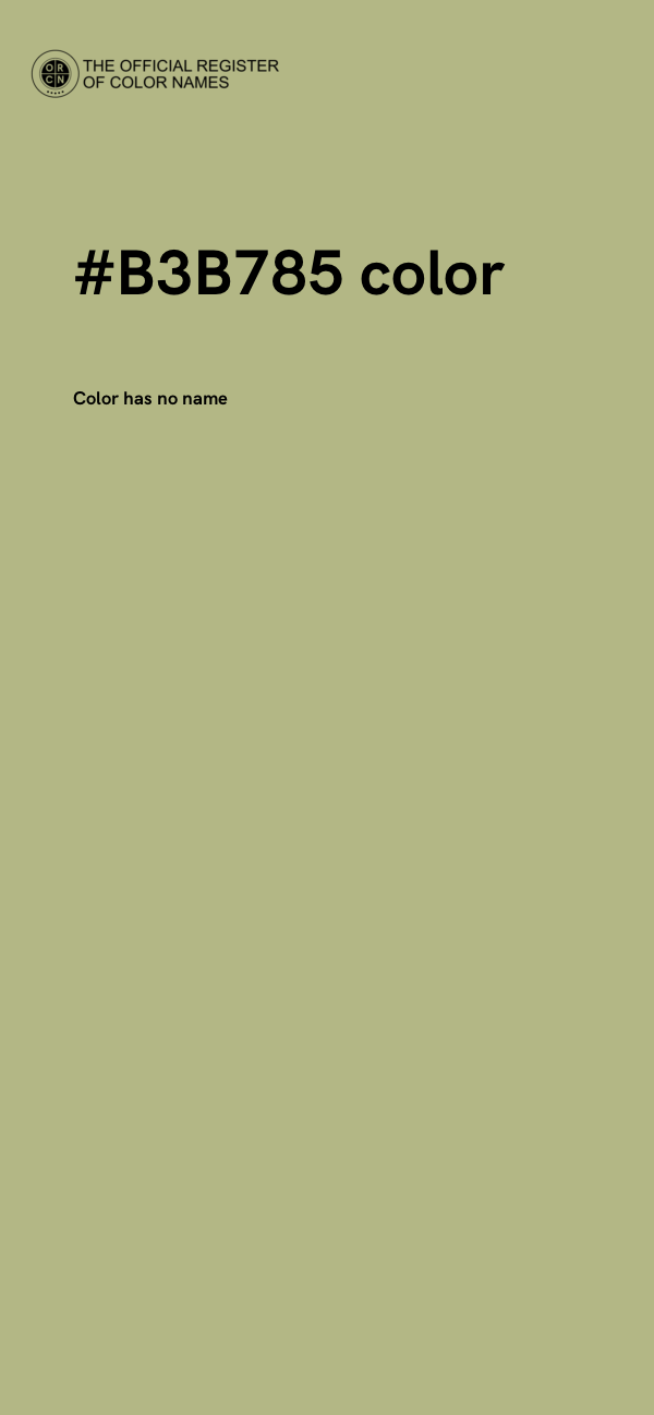 #B3B785 color image