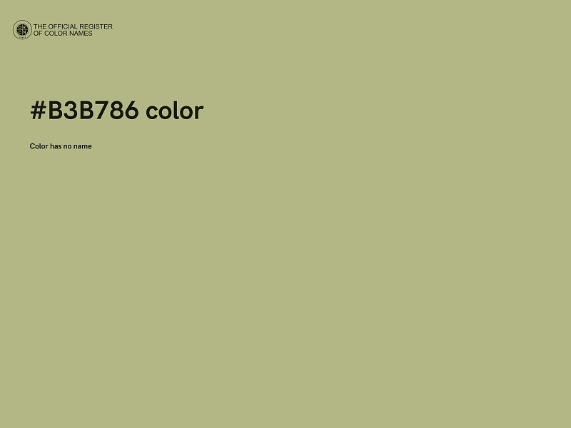 #B3B786 color image