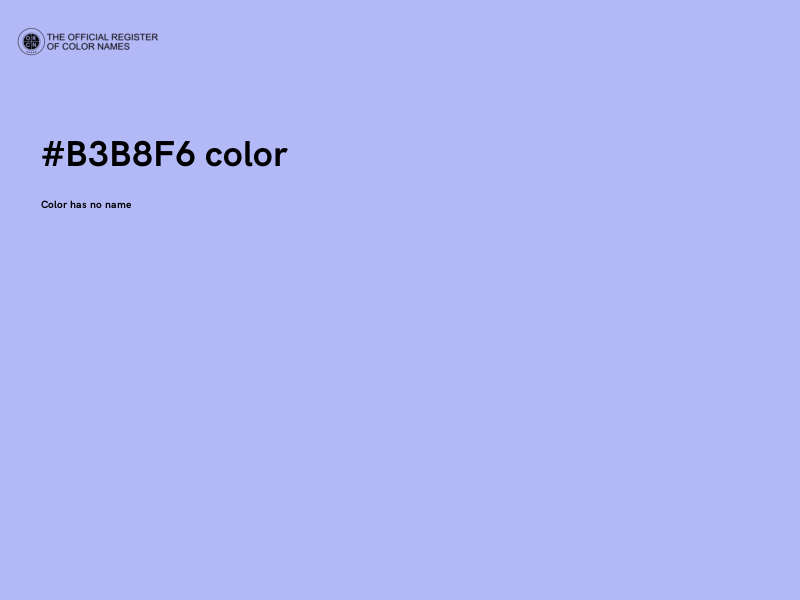 #B3B8F6 color image