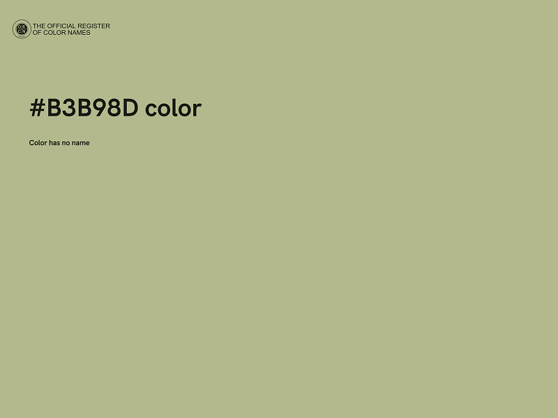 #B3B98D color image