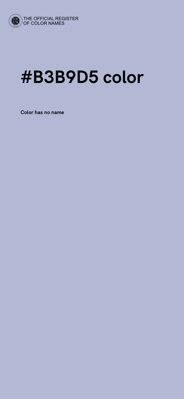 #B3B9D5 color image