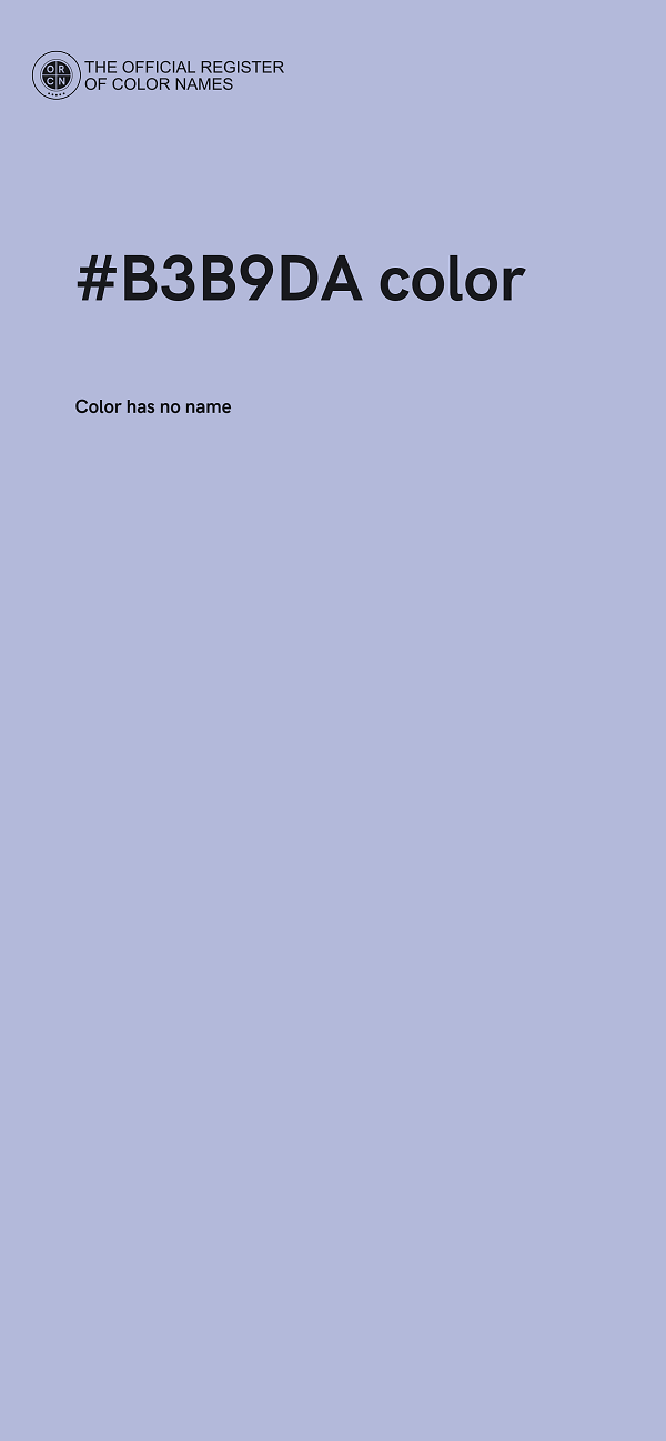 #B3B9DA color image