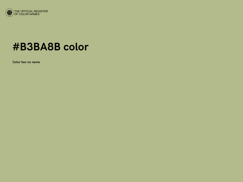 #B3BA8B color image