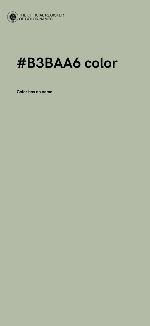 #B3BAA6 color image