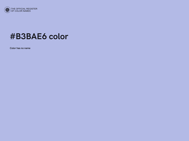 #B3BAE6 color image