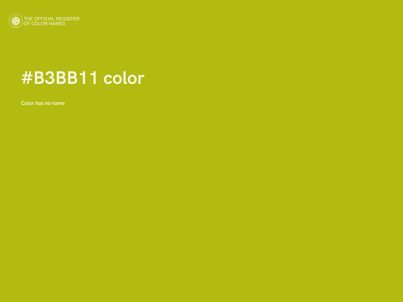 #B3BB11 color image