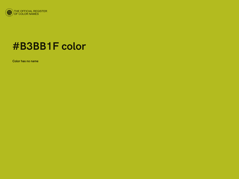 #B3BB1F color image