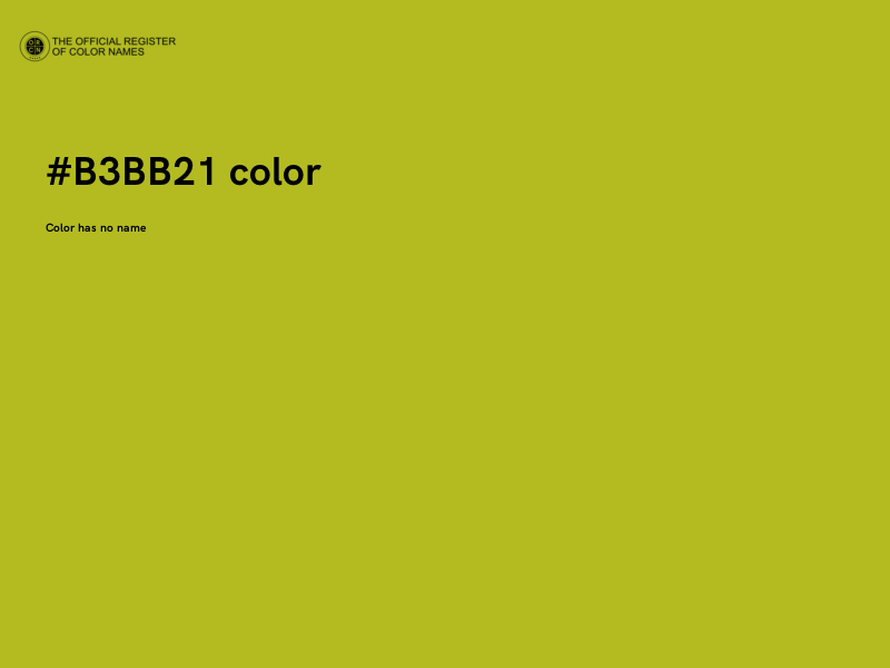 #B3BB21 color image